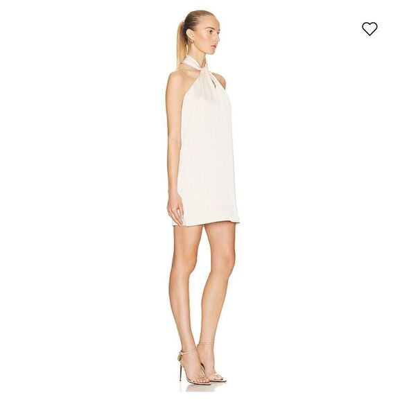 NWT JONATHAN SIMKHAI STANDARD
Mitra Washed Charmeuse Halter Dress Large Sand - Picture 10 of 13